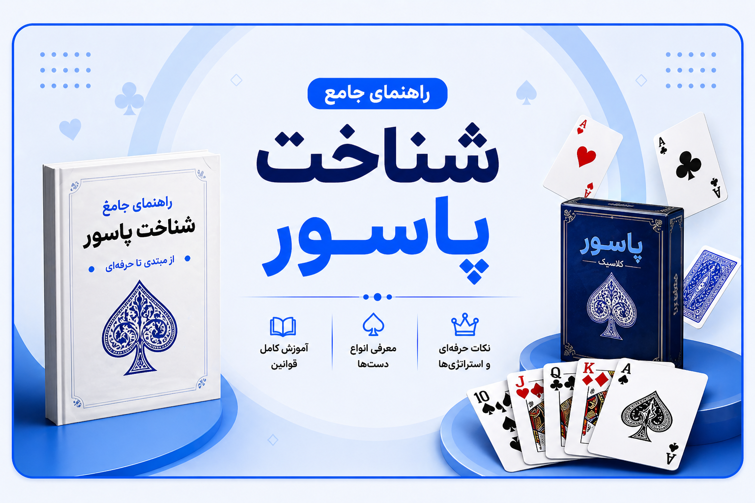 راهنمای جامع خرید و شناخت انواع کارت های بازی پاسور؛ از جنس ورق تا بهترین برندهای جهان